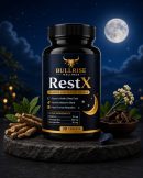 Bullrise Wellness RestX – Advanced Sleep Support Formula | Melatonin, Ashwagandha & Sarpagandha | 30 Tablets
