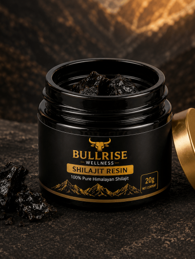 Bullrise Wellness Shilajit Resin – 100% Pure Himalayan Shilajit Resin | Natural Energy & Vitality Support | Lab Tested | 20g